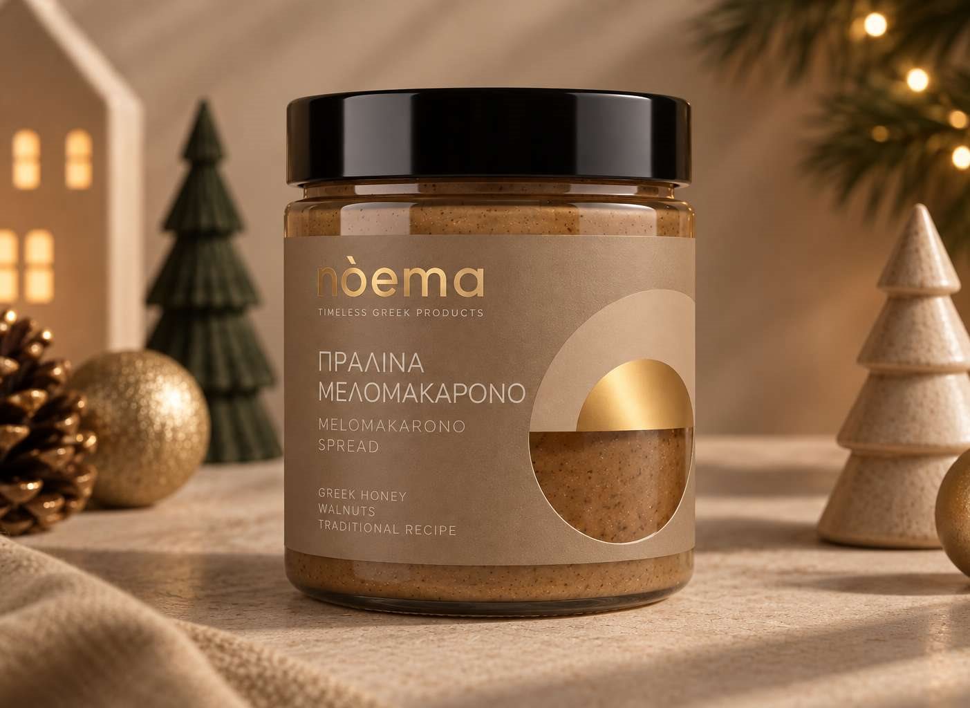 nōema Πραλίνα Μελομακάρονο
